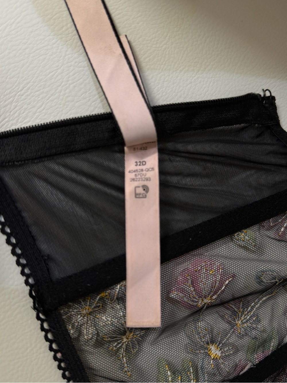 Victoria’s Secret Dream Angels Floral Mesh Lace Corset Bustier Top 32D - Picture 6 of 6